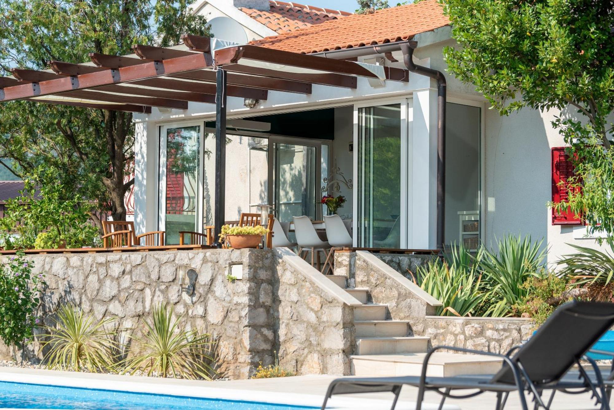 Garden Villa Hreljin Esterno foto